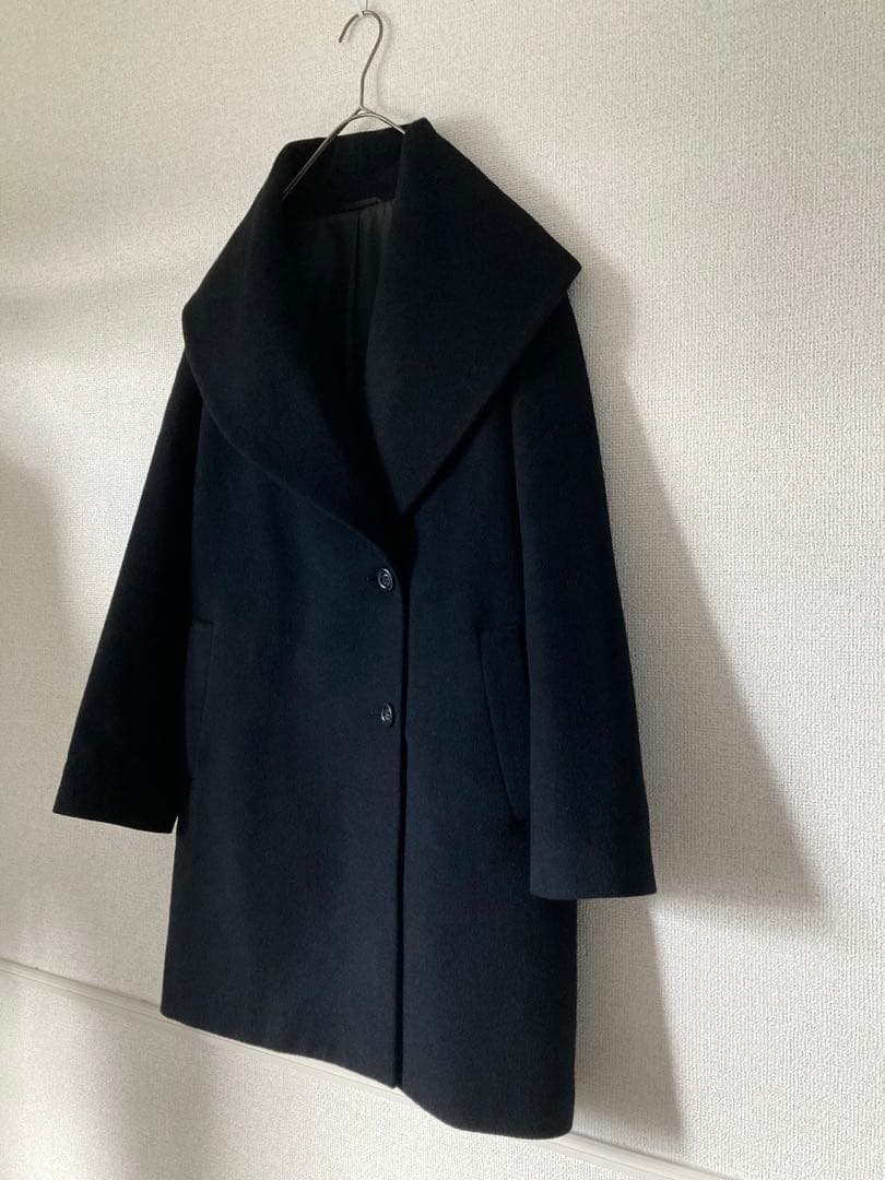 ANAYI アナイ　ビッグカラー　アンゴラ　ウールコート　美品