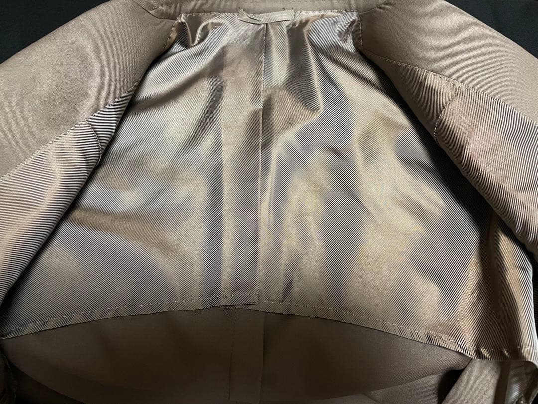 【新品未使用】デ・ペトリロ　ブラウン　ソリッドスーツ　46