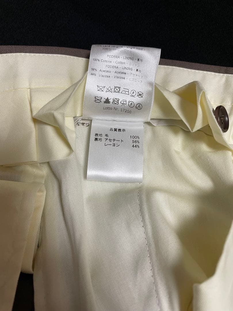 【新品未使用】デ・ペトリロ　ブラウン　ソリッドスーツ　46