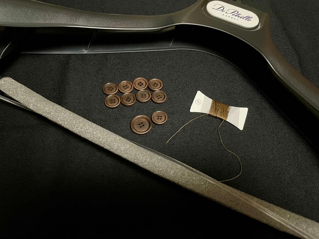 【新品未使用】デ・ペトリロ　ブラウン　ソリッドスーツ　46