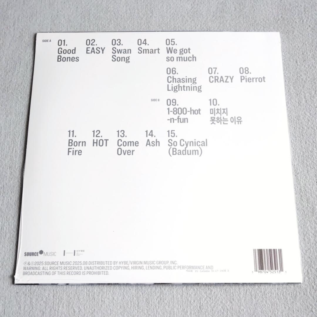 LE SSERAFIM Easy-Crazy-Hot シルヴァー・ホワイト