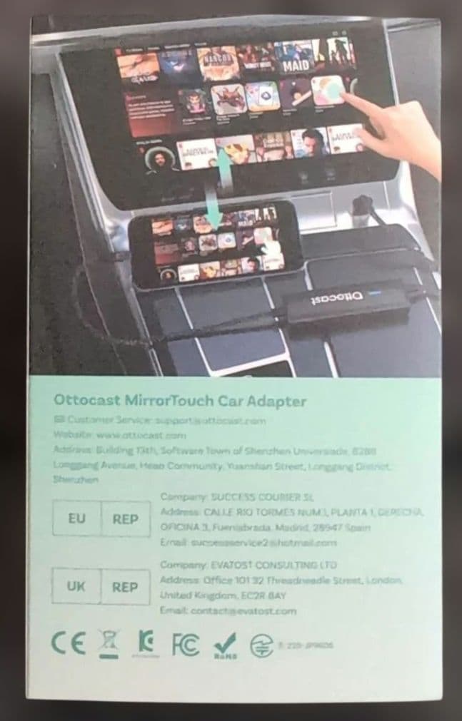 ユージ Ottocast MirrorTouchオットキャストミラータッチ