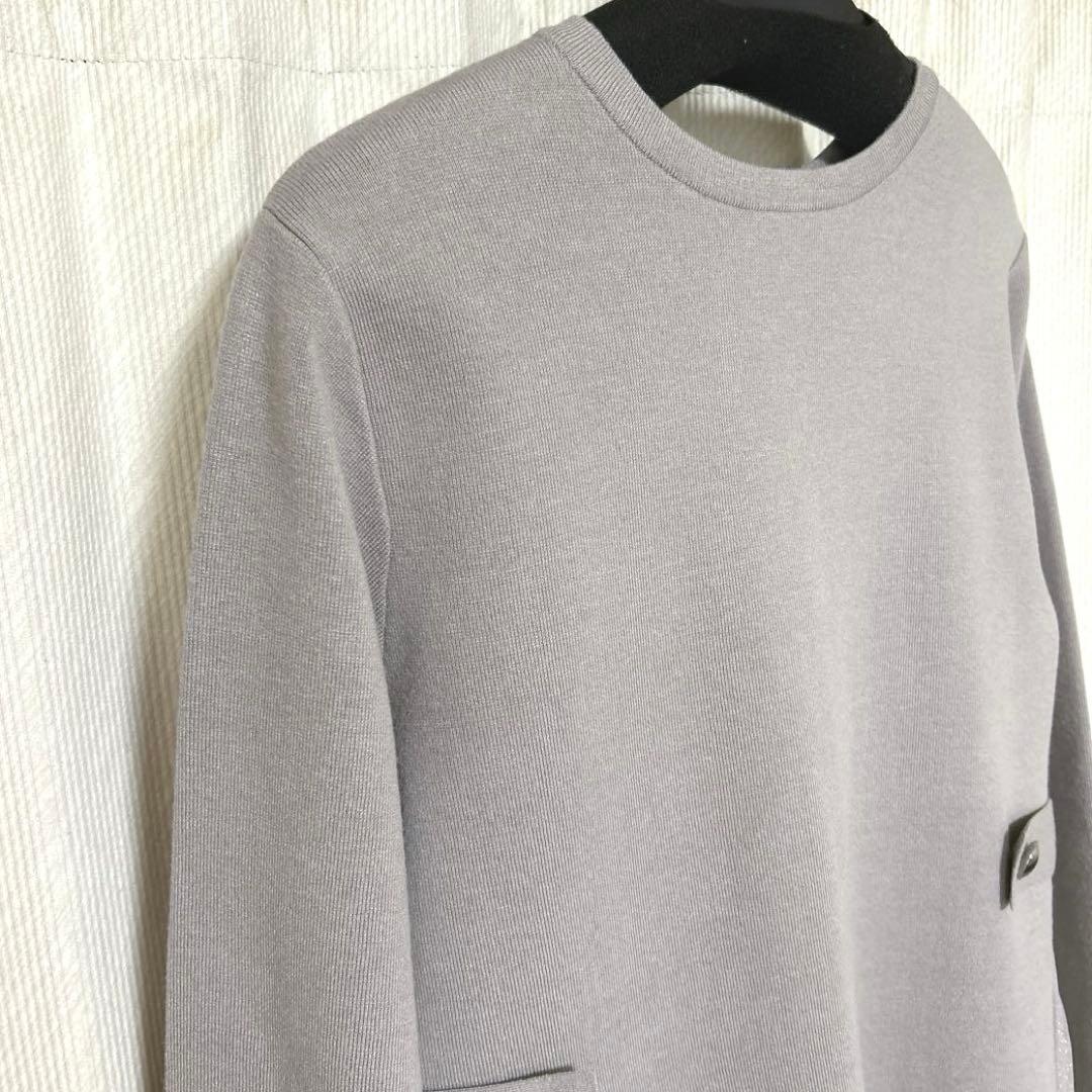 タグ付き未使用★dinos 前後2ウェイ チュールドッキング ニットワンピース