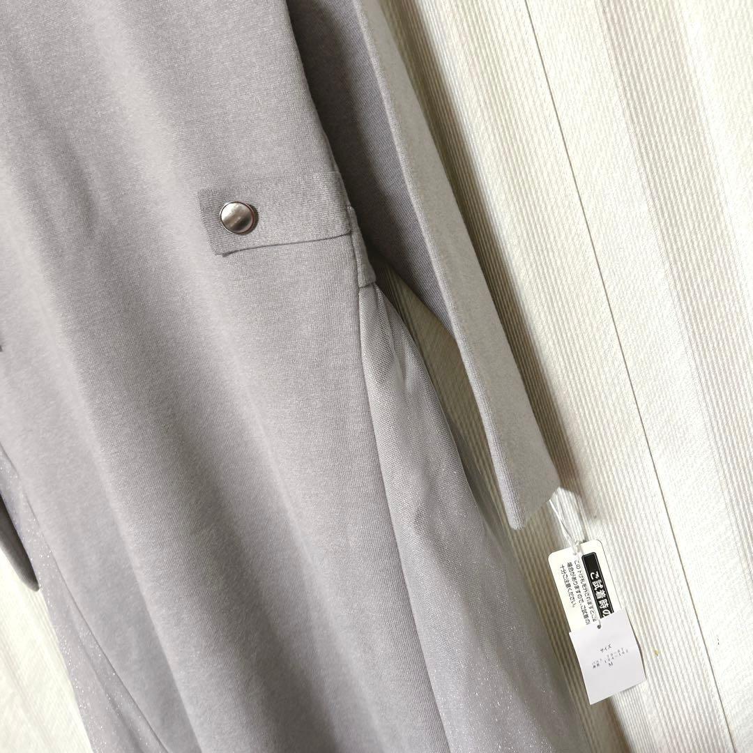 タグ付き未使用★dinos 前後2ウェイ チュールドッキング ニットワンピース