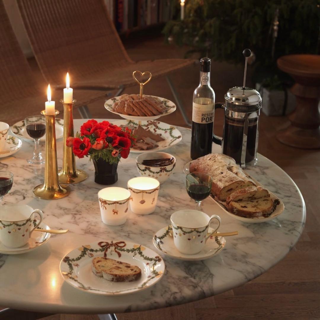 未使用❤️ロイヤルコペンハーゲン❤️スターフルーテッド❤️長皿　クリスマス