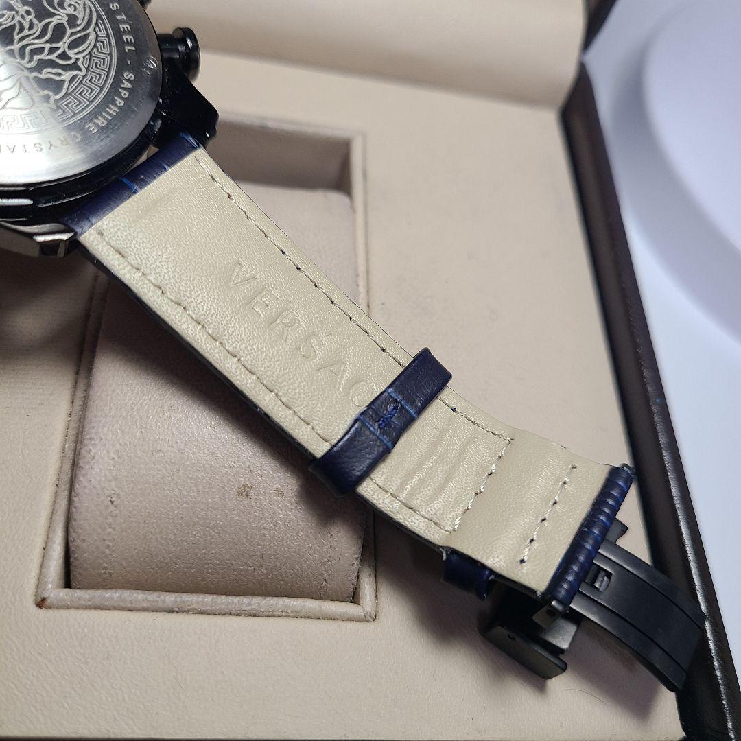 【未使用品】VERSACE　クロノグラフ　純正ベルト　電池交換済み　腕時計