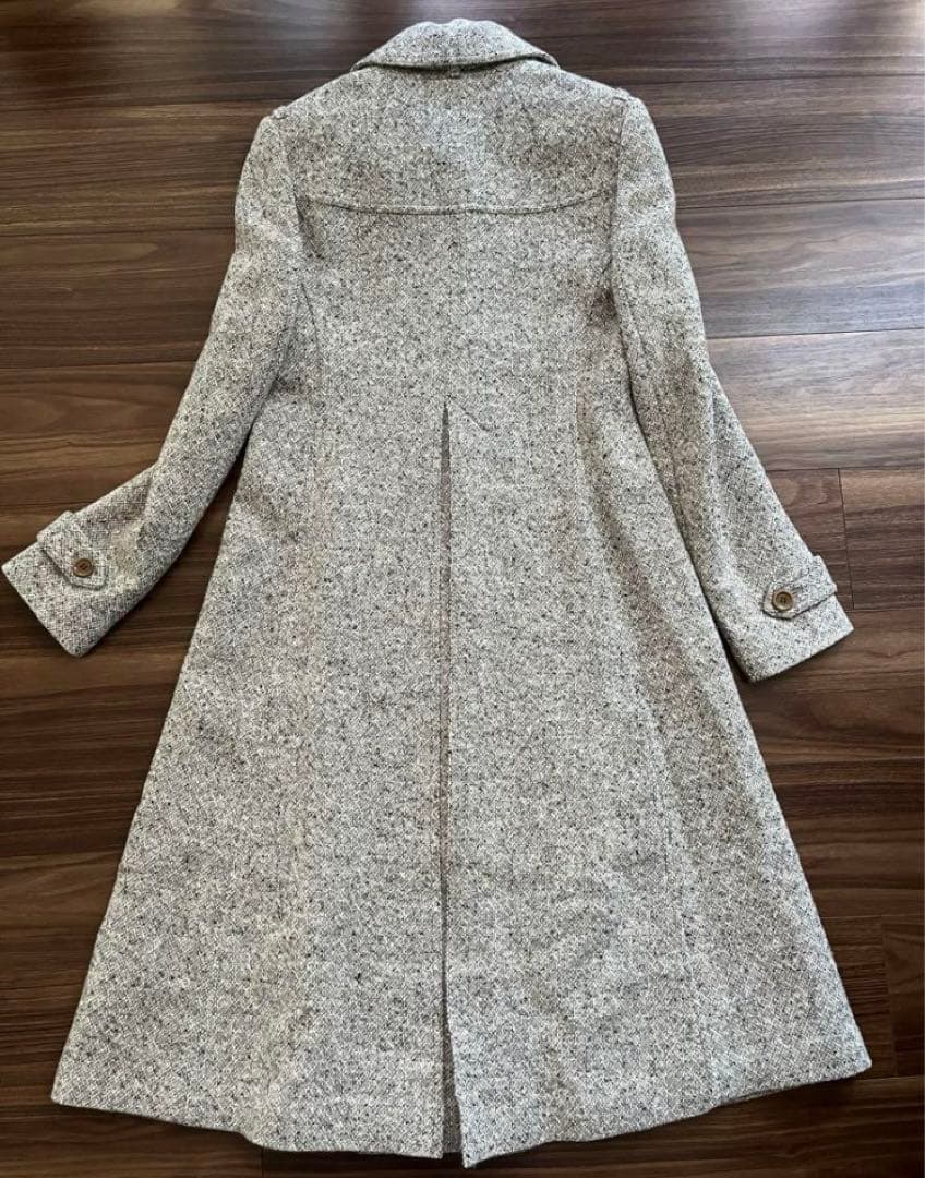 ツイードコート theory セオリー　ロングコート　Aラインコート