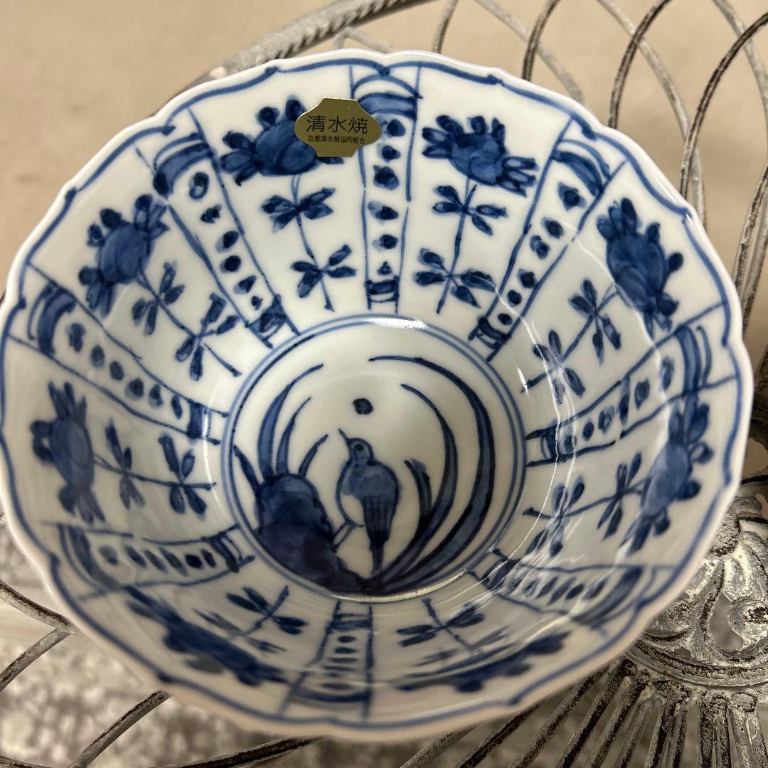 染付 芙蓉手　2個　京焼　清水焼