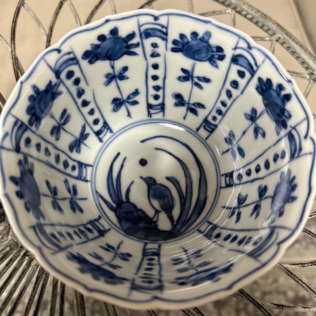 染付 芙蓉手　2個　京焼　清水焼