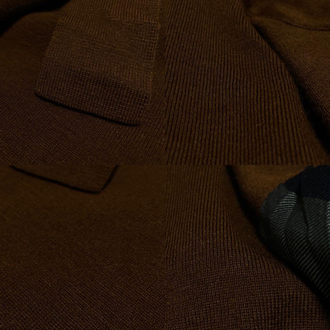 BLUE LABEL CRESTBRIDGE ニットワンピース 38 袖チェック