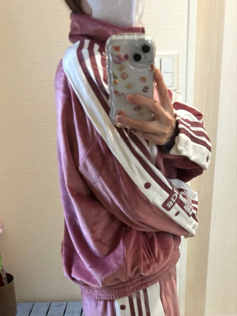 adidas W ADIBREAK VELOUR TT スウェット