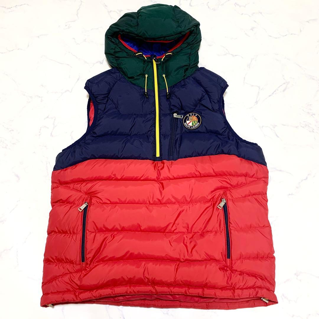 Polo Ralph Lauren ポロ クッキーパッチ フーディーダウンベスト