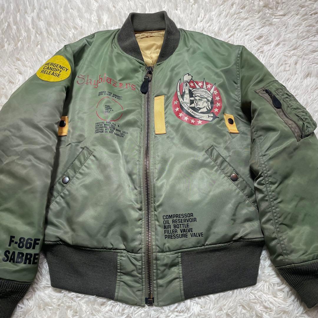 AVIREX MA-1 フライトジャケット 初期型レプリカ セージグリーン M