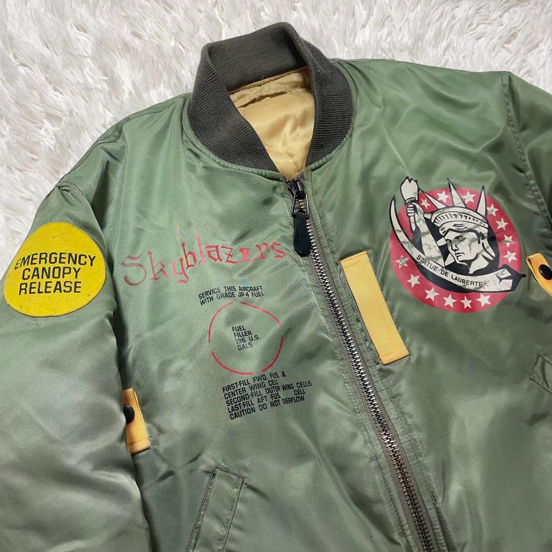 AVIREX MA-1 フライトジャケット 初期型レプリカ セージグリーン M