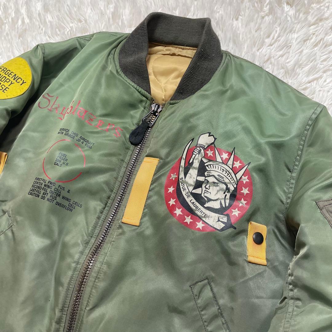AVIREX MA-1 フライトジャケット 初期型レプリカ セージグリーン M