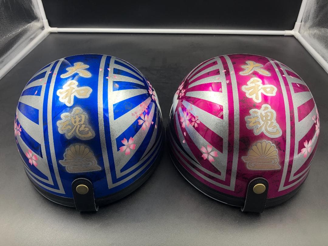 コルク半　カスタム　富士日章　三つボタン　ピンクブルー　ラップ　ラメ　桜　セット