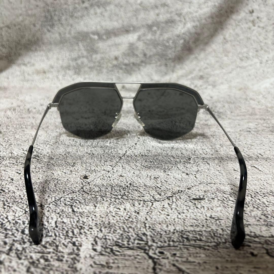 LOEWE サングラス　フレーム　シルバー　メガネ　ユニセックス　ロエベ