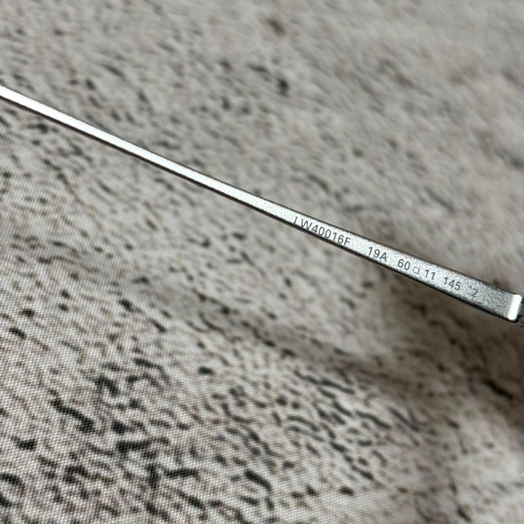 LOEWE サングラス　フレーム　シルバー　メガネ　ユニセックス　ロエベ