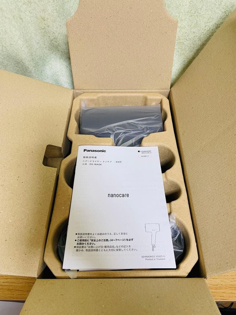 新品未使用　Panasonic ナノケア　ヘアドライヤー　EH-NA0K-K