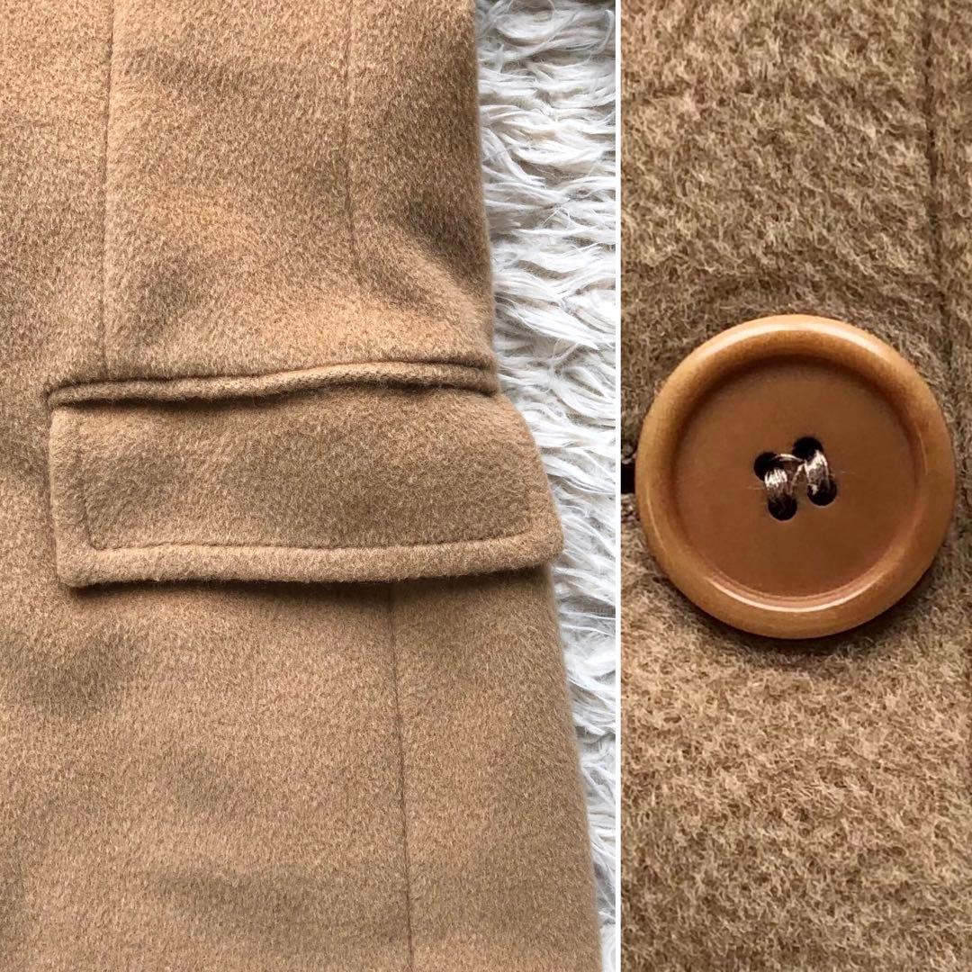 【美品 カシミヤ混 XL】マックスマーラ　ロングコート　キャメル　イタリア製