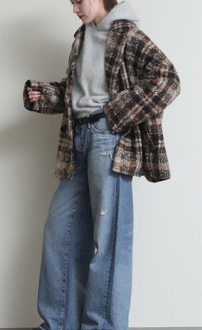 Gready Brilliant Re Fiina ブークレチェックコート