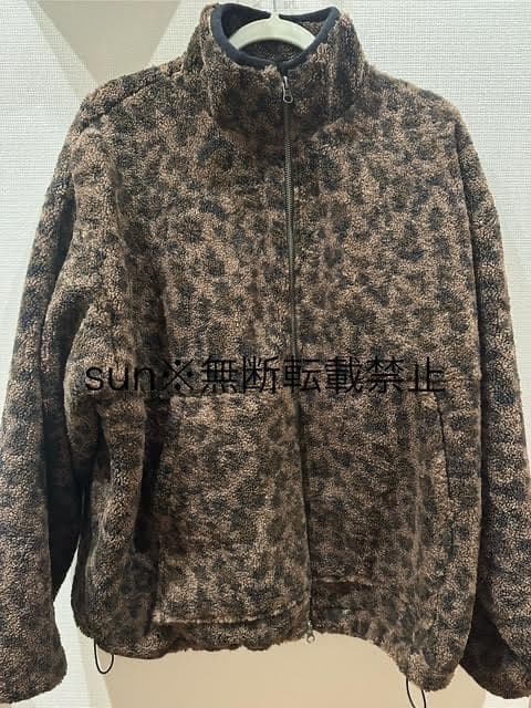 JEANASIS ジーナシス【Les Fleurs】ガラボアブルゾン レオパード