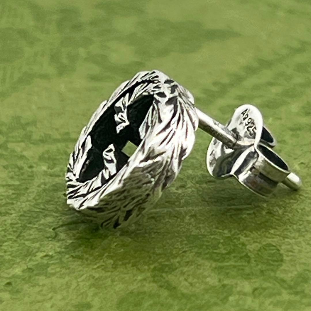 GUCCI インターロッキングg シルバー925 片耳 スタッズピアス 0501