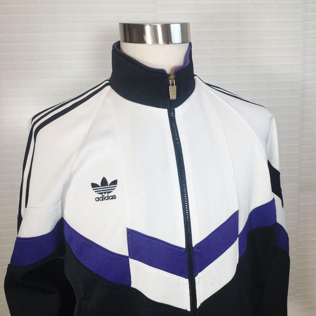 【アディダス】トラックジャケット　 XL トレフォイル 刺繍 レトロ5249