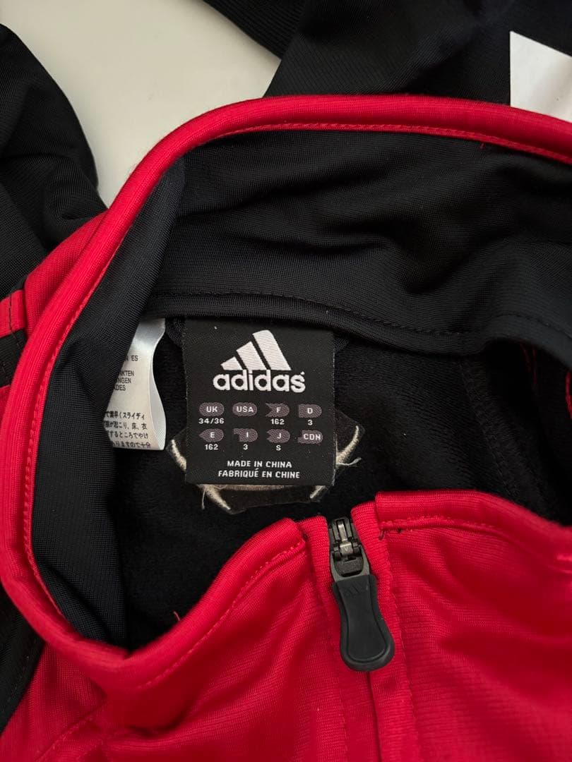 2003-04シーズン　ACミラン adidas ジャージ 赤黒