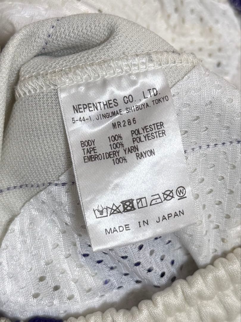 【値下げ】Needles ニードルズ Track Pant ホワイト×パープル