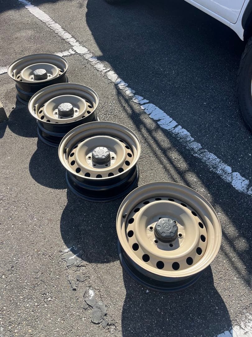 【引取り限定】FJクルーザー純正鉄チン ホイール4 本セット