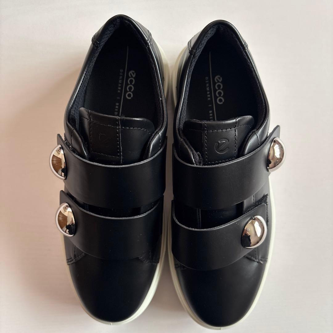 【myumyu！】ecco ブラック スニーカー 38