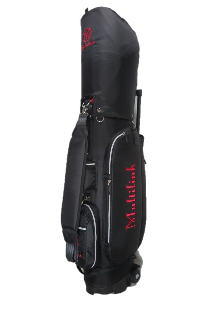 【MULTILINK】キャスター付きキャディバッグ（ブラック）