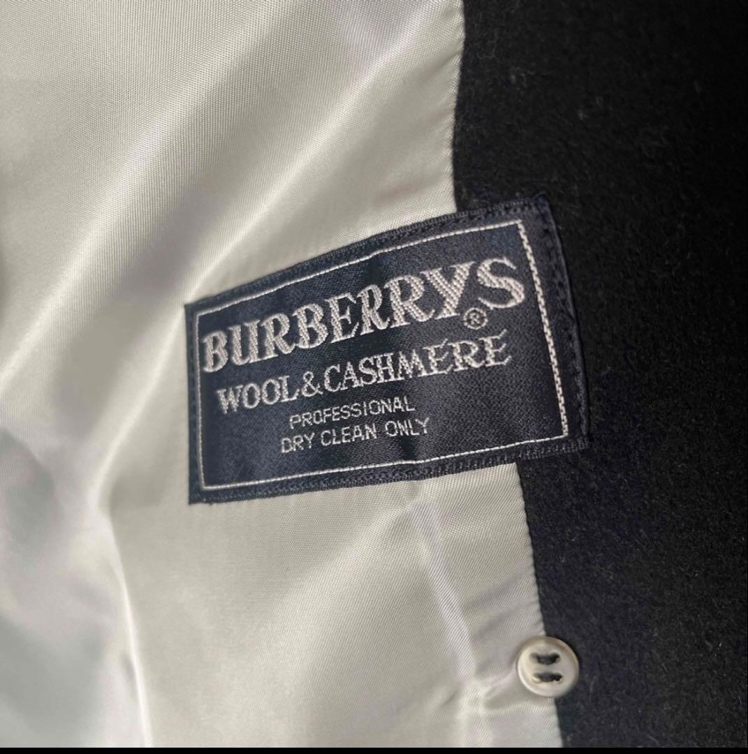 Burberrys ウール・カシミヤ チェスターコート ブラック