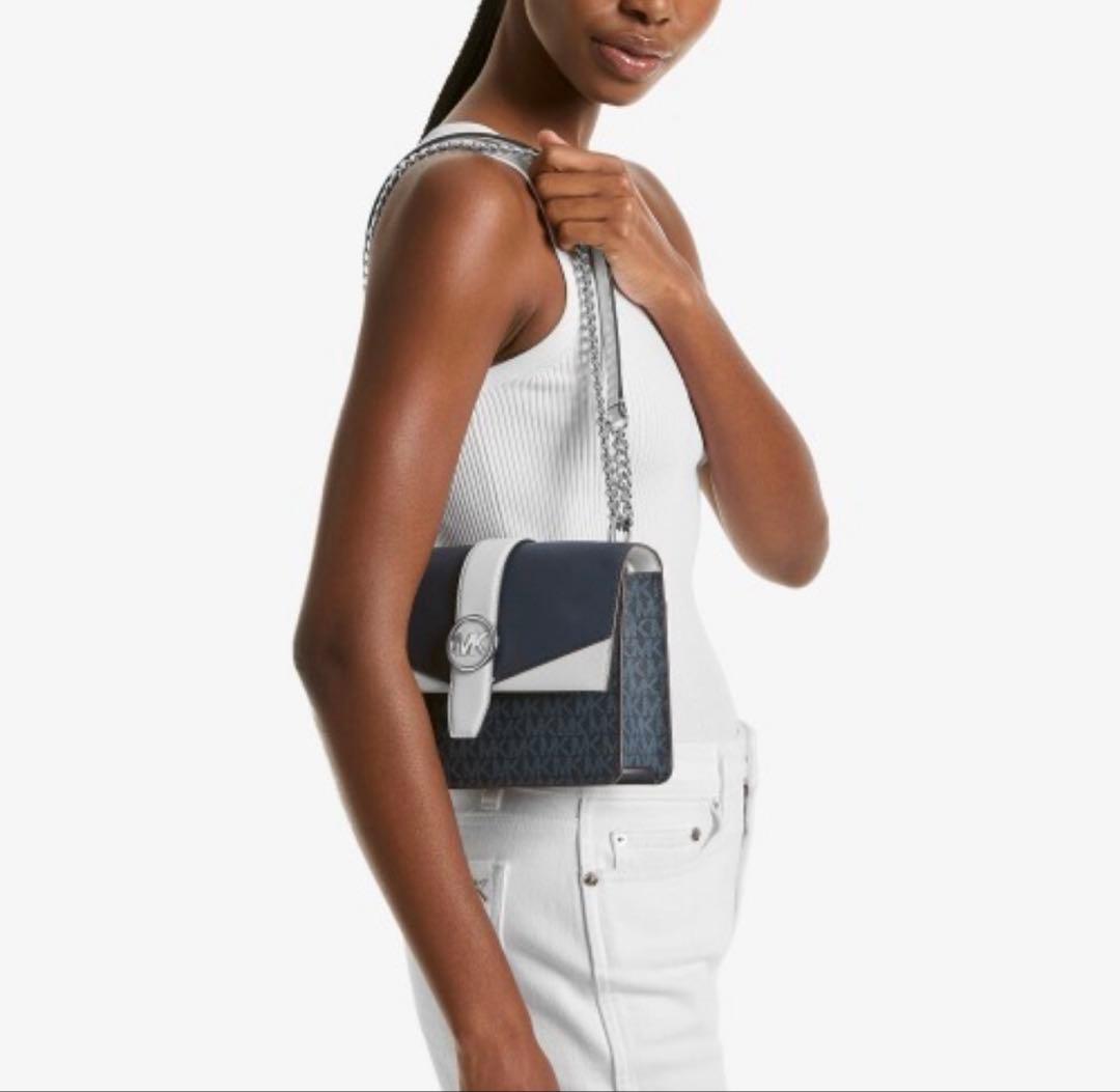 mei　MICHAELKORS マイケルコース　ショルダーバッグ ネイビー