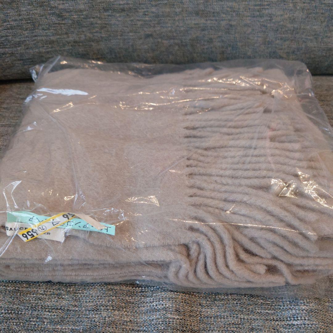 【専用】アソースメレ グレージュ キャメル ストール 大判 フリンジ付き