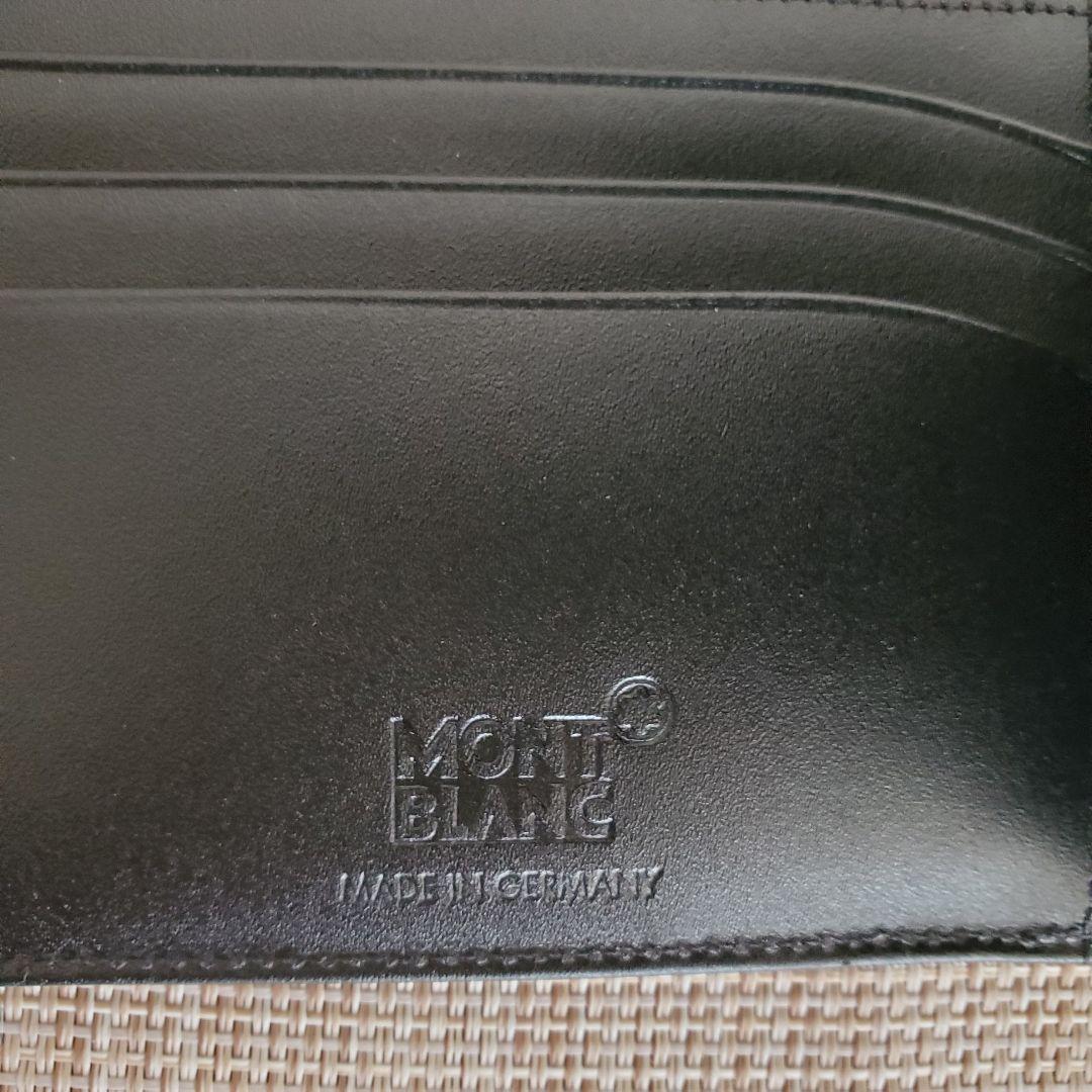 【新品未使用】MONTBLANC 二つ折り財布(ウォレット) ブラック