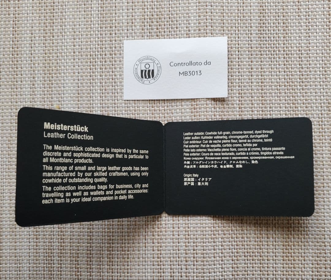 【新品未使用】MONTBLANC 二つ折り財布(ウォレット) ブラック