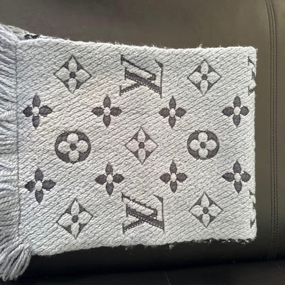 ルイヴィトンマフラー　ブルー