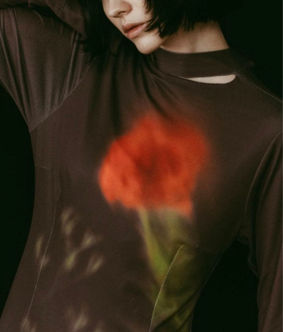 【完売品】　KnuthMarf blurryfloweronepiece XS