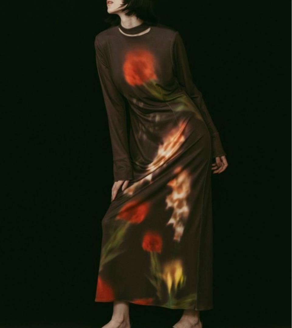 【完売品】　KnuthMarf blurryfloweronepiece XS