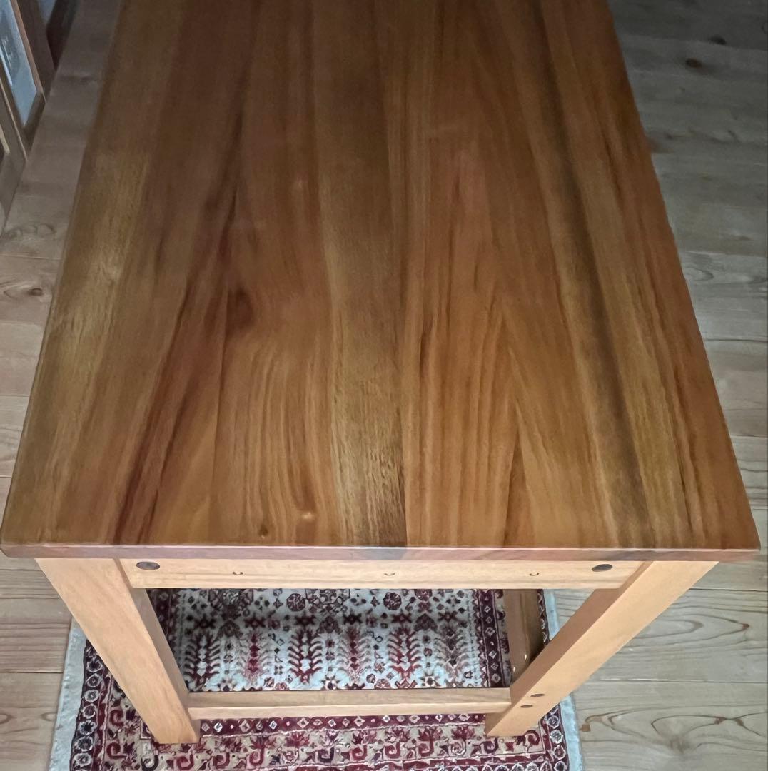 楠 天然無垢 デスク リボス社塗装 学習机 橋詰家具製 ラスク 110cm