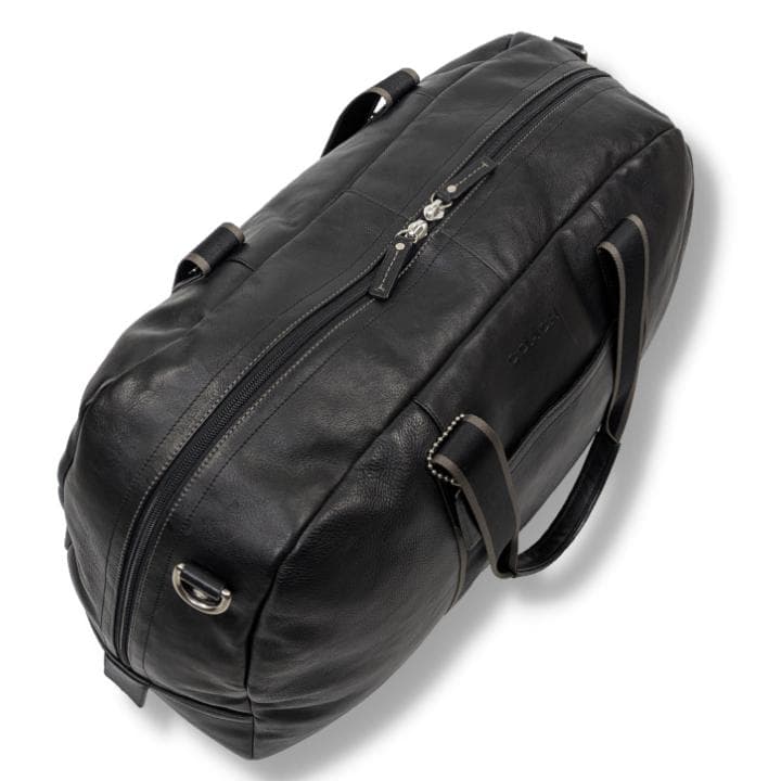 【美品】COACH ボストンバッグ 2way レザー ブラック 大容量 コーチ