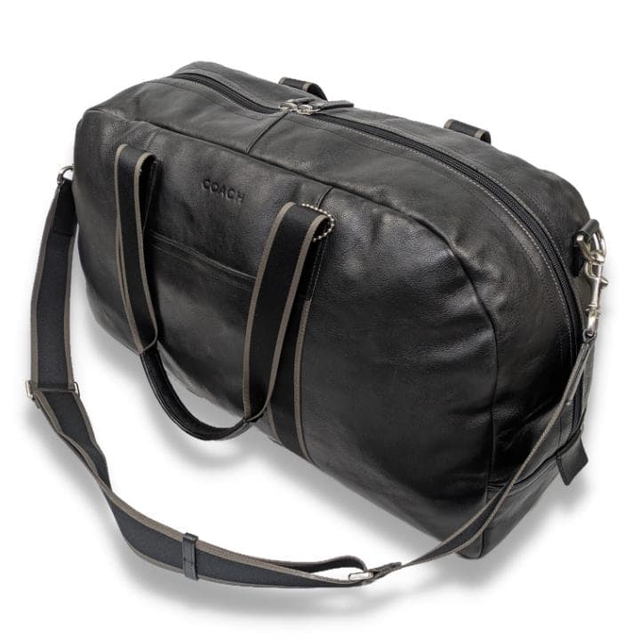 【美品】COACH ボストンバッグ 2way レザー ブラック 大容量 コーチ