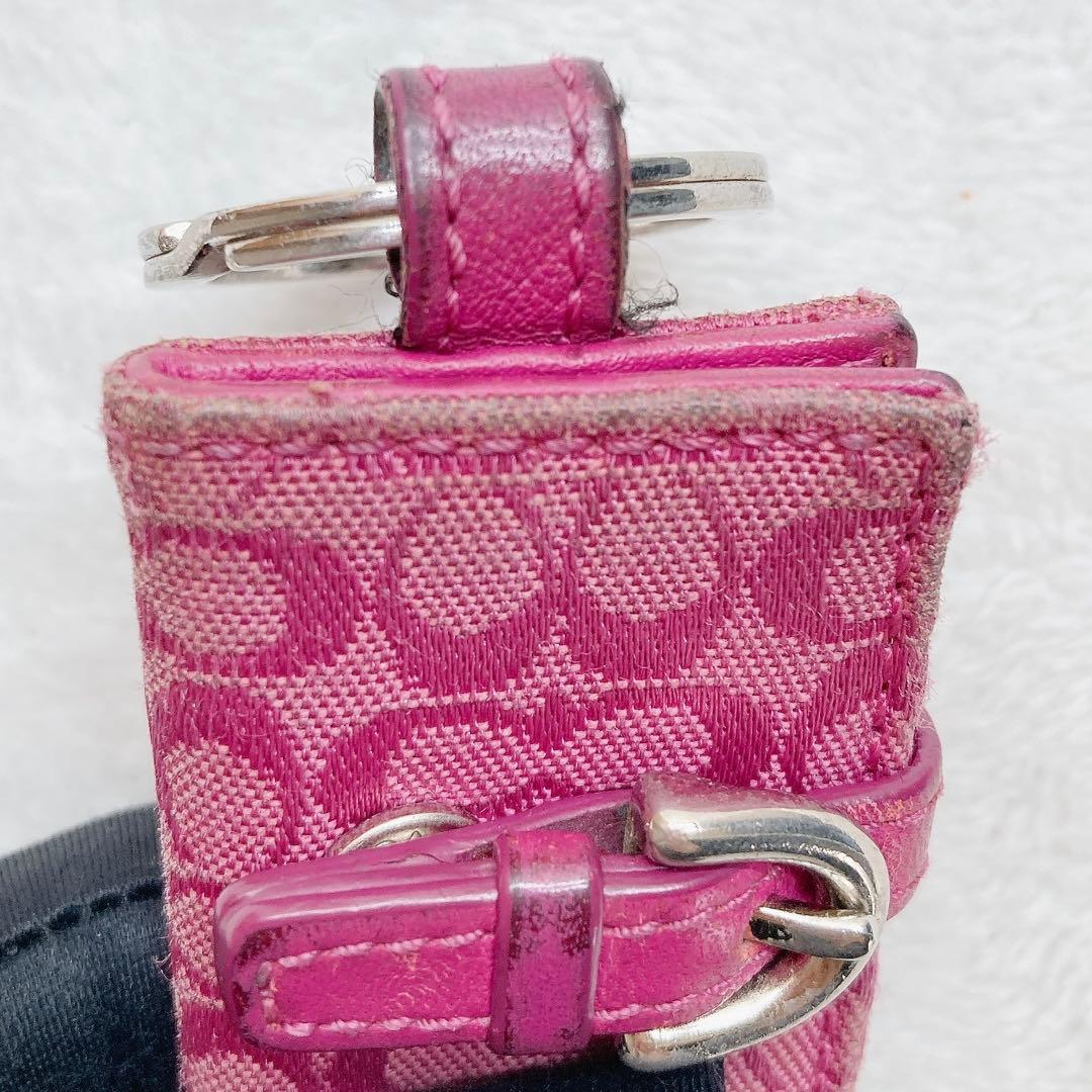 小物 Coach Signature Picture Charm pink y2k