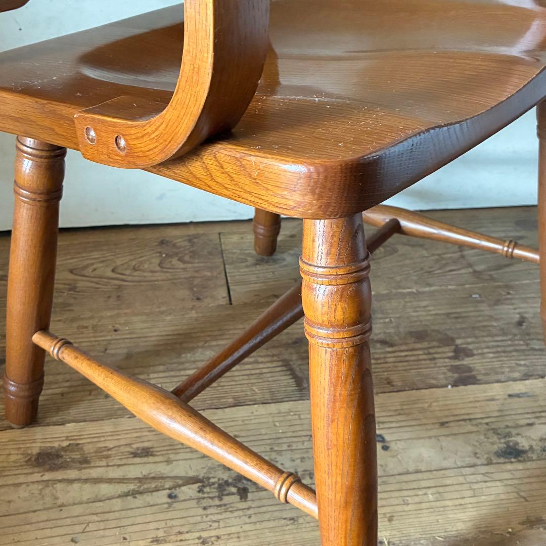 柏木工 ヴィンテージ ダイニング アームチェア ラタン B品 no2