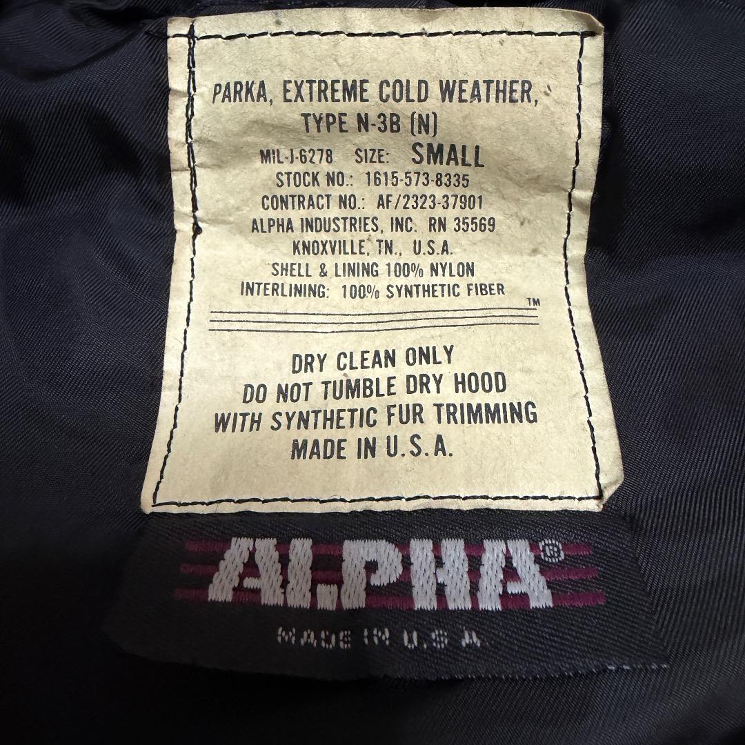 80sアルファALPHA N-3B USA製 フライトジャケット