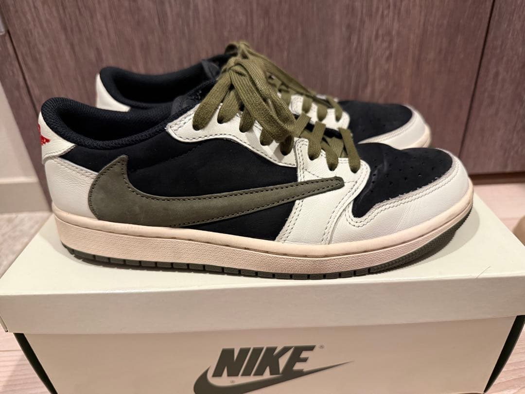 最終値下げ TRAVIS SCOTT AIRJORDAN 1 LOW Olive