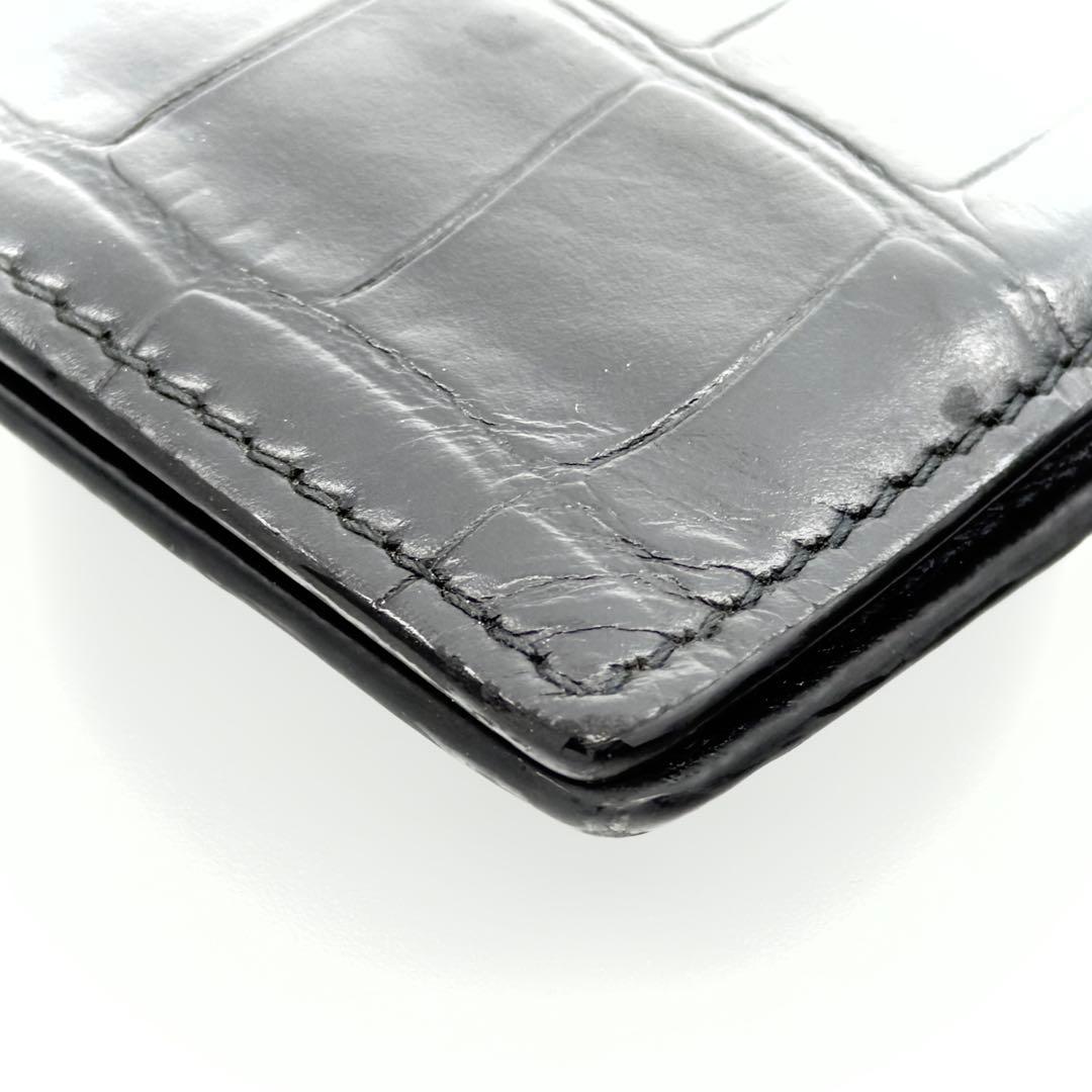 BALENCIAGA バレンシアガ マネークリップ 札入れ クロコ型押し 財布