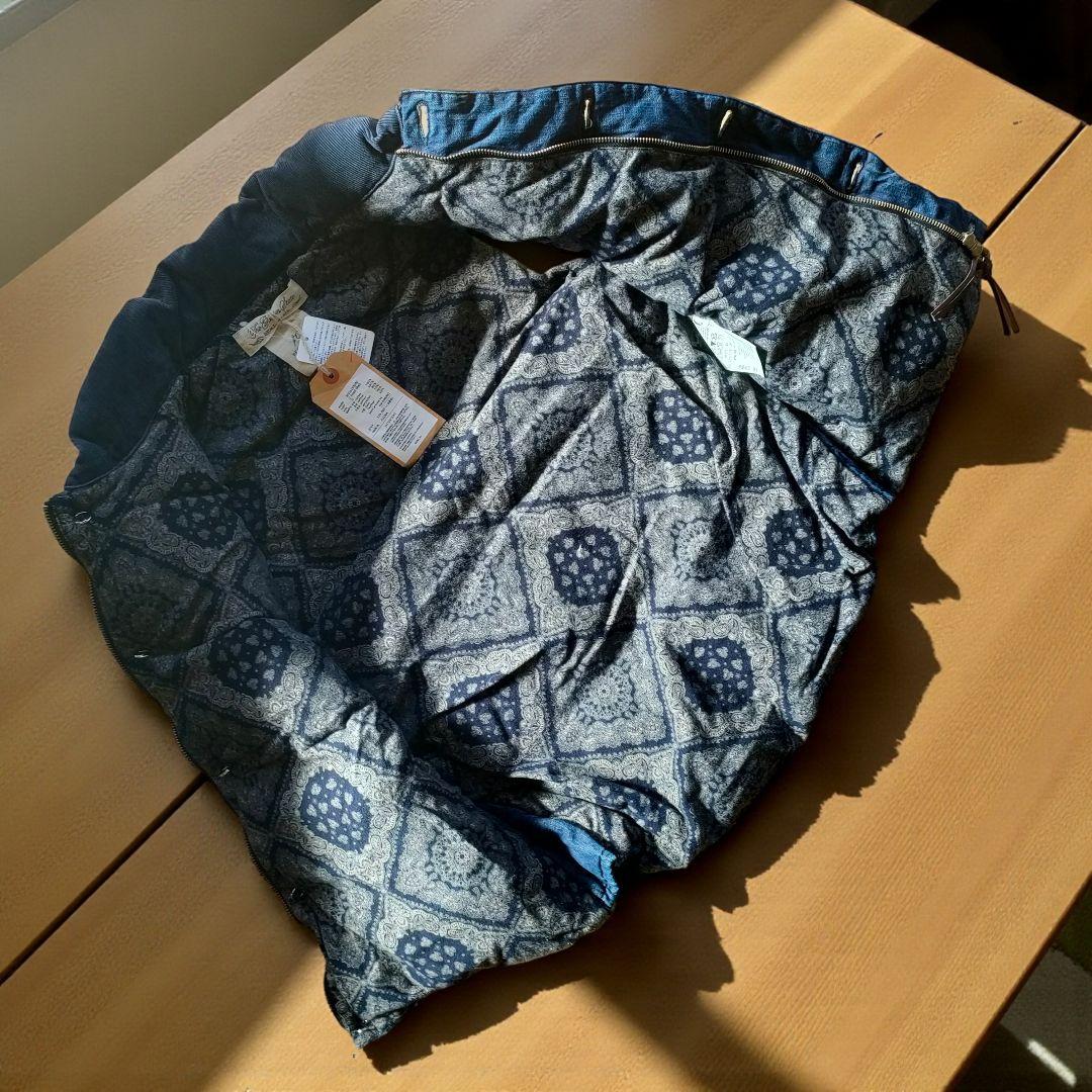 【新品】REMI RELIEF デニム ダウン ベストRN16193002